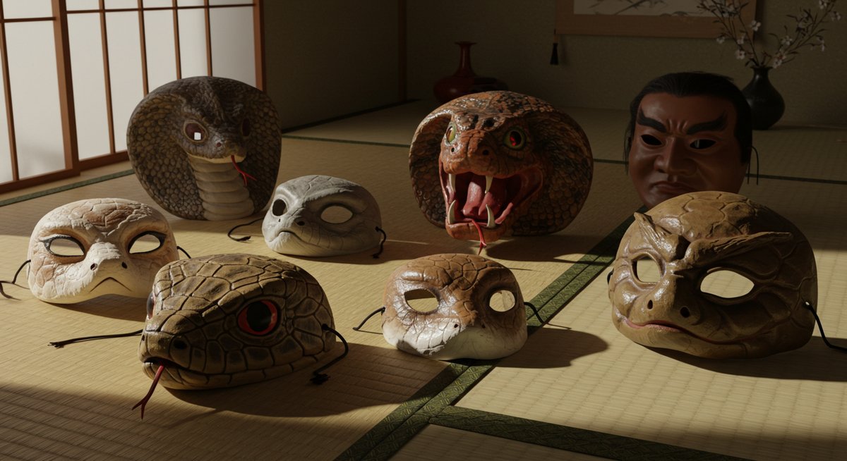 蛇 お 面