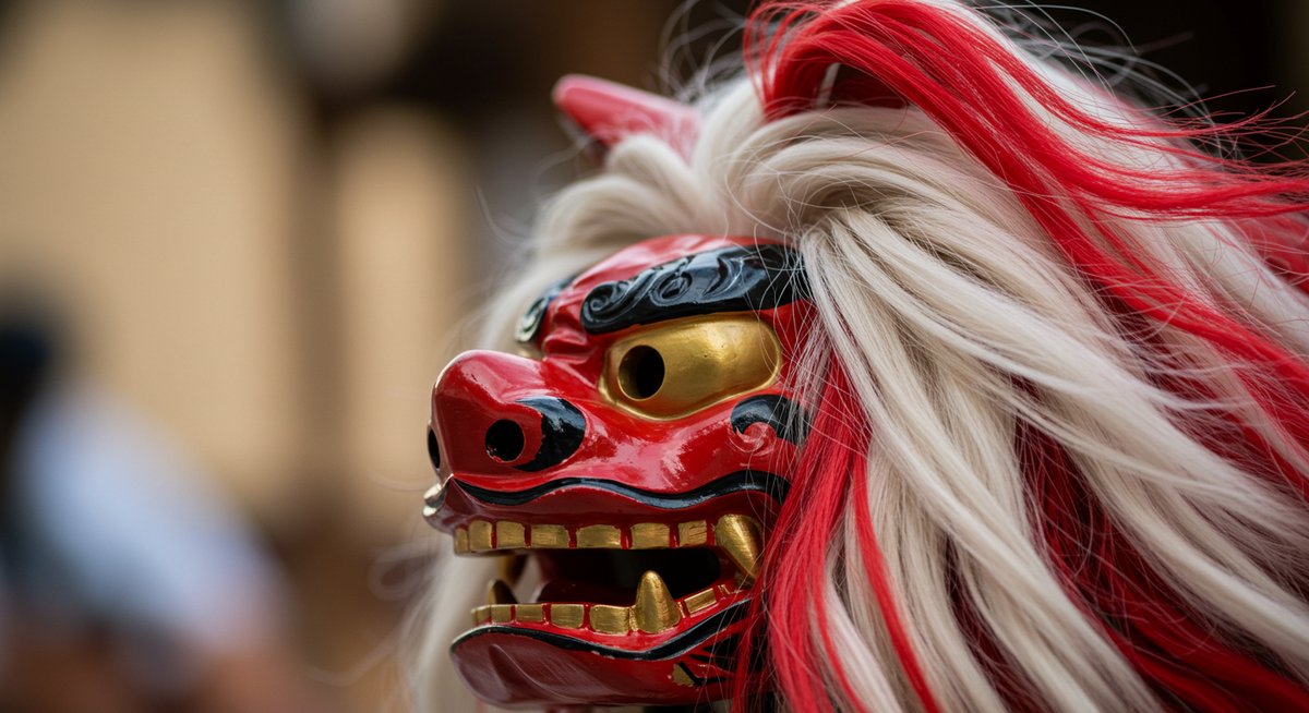 獅子 舞 髪の毛