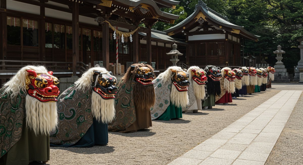 獅子 舞 髪の毛